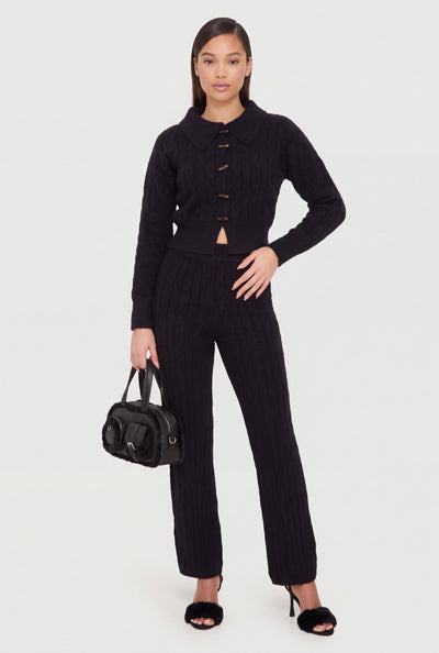 Louisa Cable Knit Pants