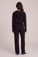 Maia Rib Knit Crop Hoodie