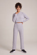 Maia Rib Knit Crop Hoodie