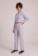 Maia Rib Knit Crop Hoodie