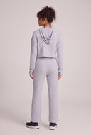 Maia Rib Knit Crop Hoodie