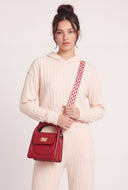 Maia Rib Knit Crop Hoodie
