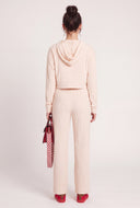 Maia Rib Knit Crop Hoodie