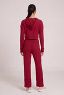 Maia Rib Knit Crop Hoodie