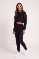 Donna Cable Knit Crop Sweater