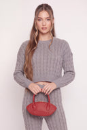 Donna Cable Knit Crop Sweater