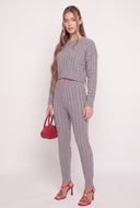 Donna Cable Knit Crop Sweater