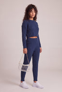 Donna Cable Knit Crop Sweater