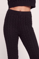 Donna Cable Knit Joggers