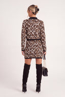 Leopard Print Mini Skirt