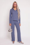 Brushed Knit Long Sleeve Top