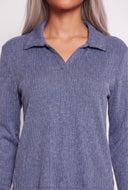 Brushed Knit Long Sleeve Top