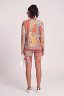 Bandana Print Top and Shorts Set