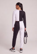 Bria Color Block Crop Top