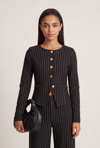 Cora Pinstripe Blazer