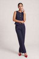 Lily Pinstripe Blazer Vest