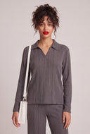 Haley Rib Knit Long Sleeve Top