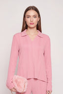 Haley Rib Knit Long Sleeve Top