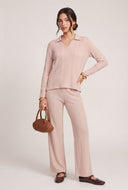 Haley Rib Knit Long Sleeve Top