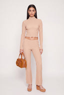 Fiora Contrast Flare Pants