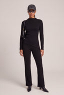 Kaelyn Rib Knit Asymmetrical Top