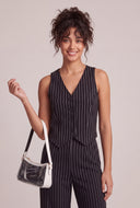Bridget Pinstripe Blazer Vest
