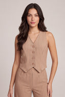 Bridget Pinstripe Blazer Vest