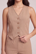 Bridget Pinstripe Blazer Vest