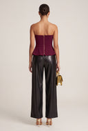 Vegan Leather High Waist Pants