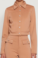 Veda Scuba Cropped Shacket