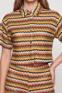 Chevron Crop Shirt