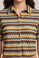 Chevron Crop Shirt