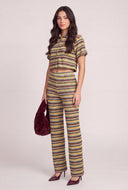 Chevron Pull On Pants