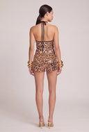 Leopard Sequin Hot Pants