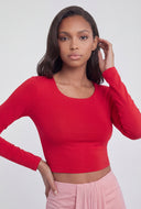 Classic Scoop Neck Crop Top