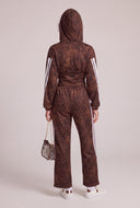 Faux Suede Zip Hoodie
