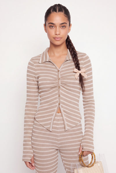 Striped Flyaway Top