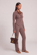 Striped High Waist Pants