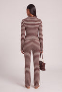 Striped High Waist Pants