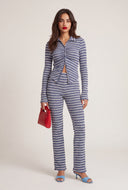 Striped High Waist Pants