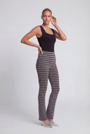 Striped Ribbed Slim Bootcut Pants