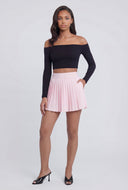 Soft Knit Off The Shoulder Crop Top