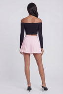Soft Knit Off The Shoulder Crop Top