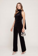 Velvet Scarf Top