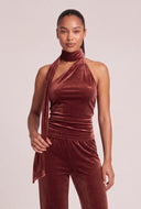 Velvet Scarf Top