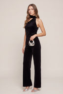Velvet Wide Leg Pants