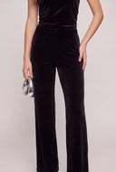 Velvet Wide Leg Pants