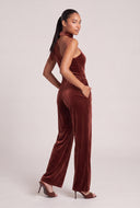Velvet Wide Leg Pants