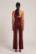 Velvet Wide Leg Pants