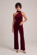 Velvet Wide Leg Pants